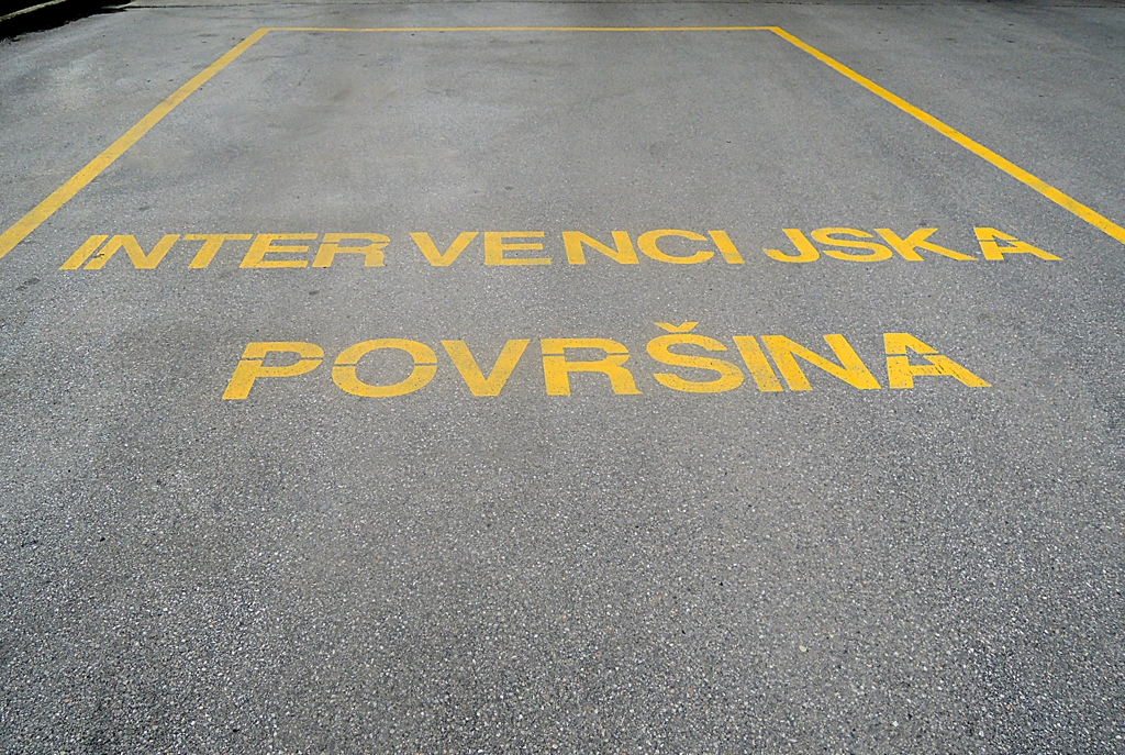 Izris intervencijske površine