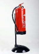 Stojalo za gasilnike na prah in CO2